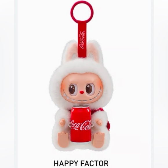 Pop Mart Accessories - POP MART The Monsters Labubu Coca Cola Series Plush Pendant - Happy Fact…